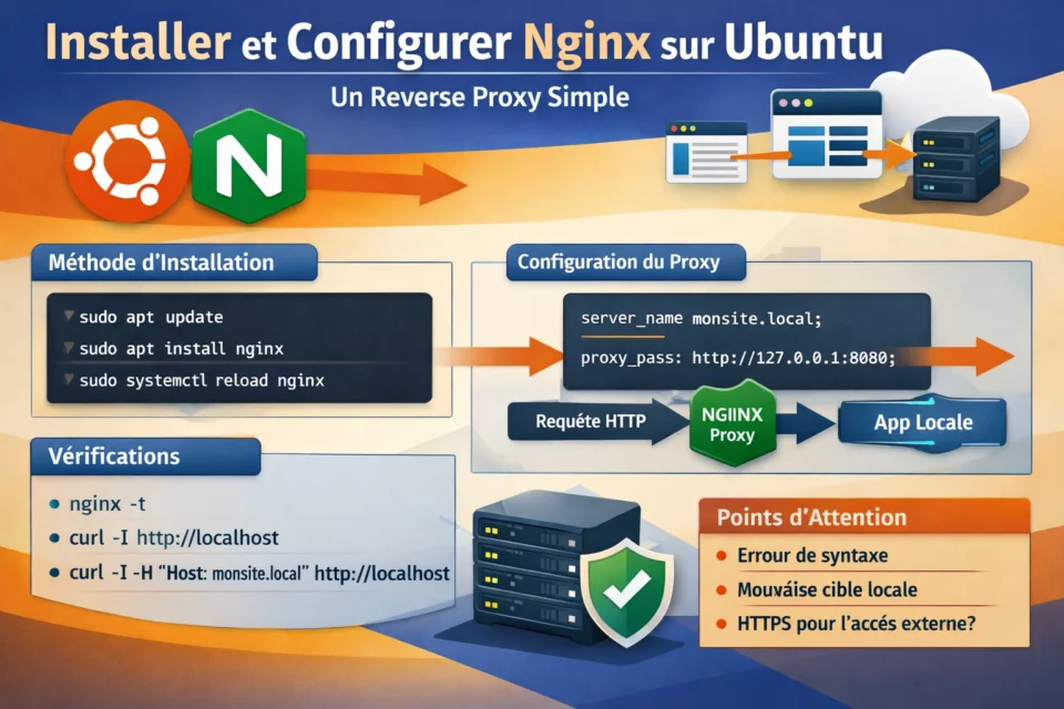 Configuration Nginx comme reverse proxy sur Ubuntu